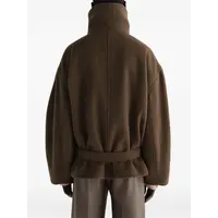 SHORT WRAP COAT MUD