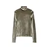 LEMAIRE FITTED HIGH NECK TOP CHROME