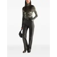 FITTED HIGH NECK TOP CHROME