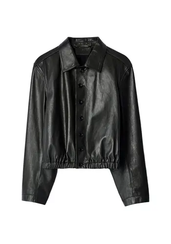 LEMAIRE soft leather blouson dark espresso LEMAIRE soft leather blouson dark espresso