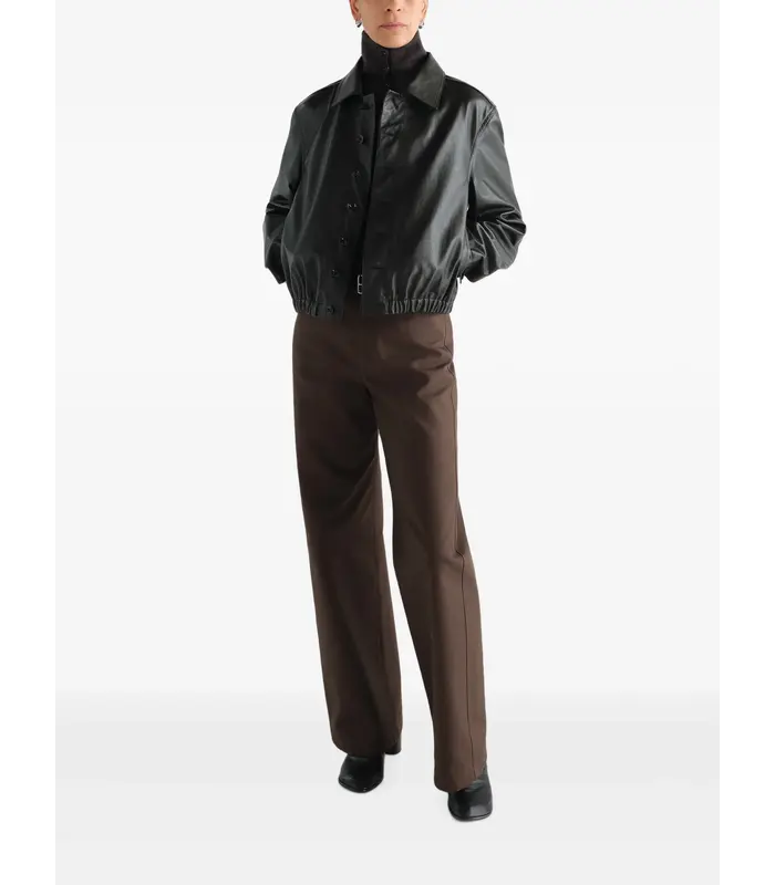 SOFT LEATHER BLOUSON DARK ESPRESSO