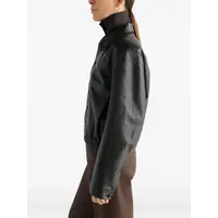 SOFT LEATHER BLOUSON DARK ESPRESSO