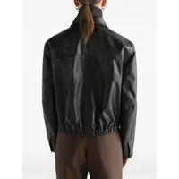 SOFT LEATHER BLOUSON DARK ESPRESSO