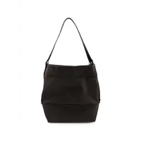 BELTED TOTE BAG DARK CHOCOLATE