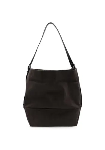 LEMAIRE belted tote bag dark chocolate LEMAIRE belted tote bag dark chocolate