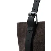 BELTED TOTE BAG DARK CHOCOLATE
