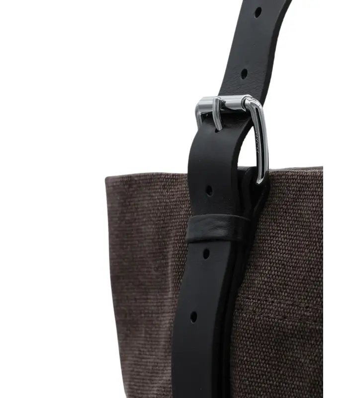 BELTED TOTE BAG DARK CHOCOLATE