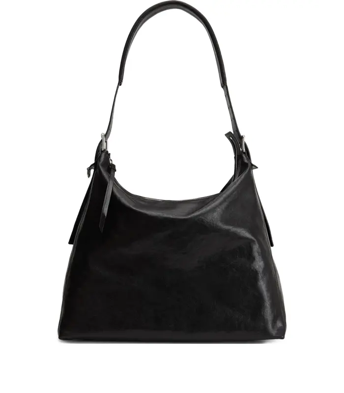 BELTED HOBO BAG DARK CHOCOLATE