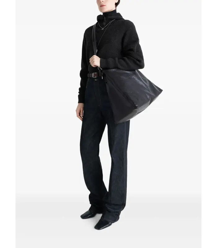 BELTED HOBO BAG DARK CHOCOLATE