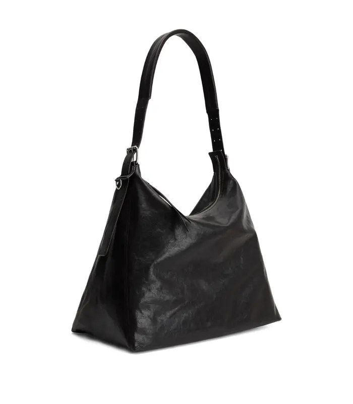 BELTED HOBO BAG DARK CHOCOLATE