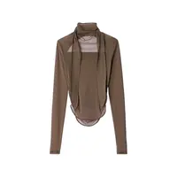 BALLERINA FOULARD TOP CACAO