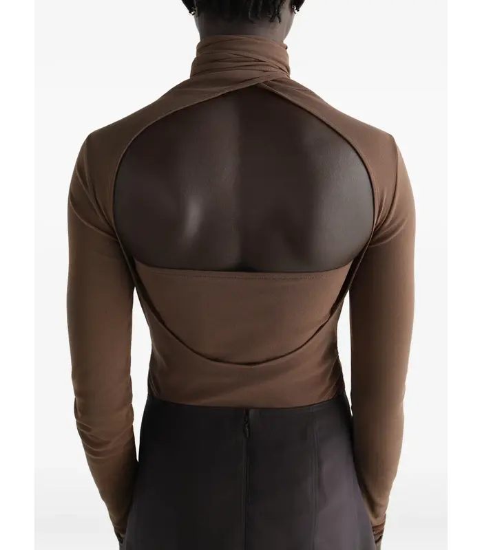 BALLERINA FOULARD TOP CACAO