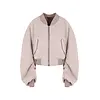 RICK OWENS BOMBER SECCHIA CROPPED FLIGHT ROSE