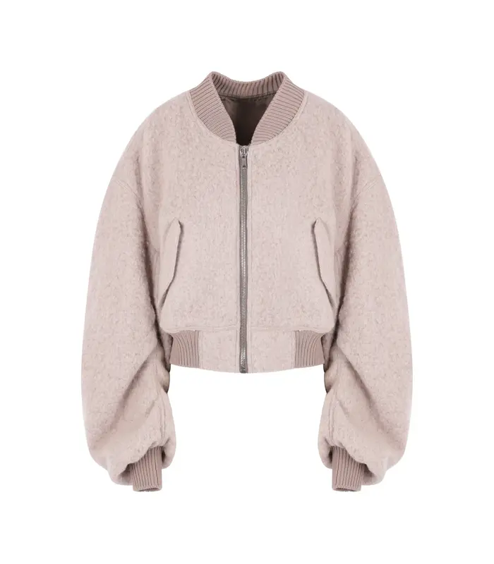 BOMBER SECCHIA CROPPED FLIGHT ROSE