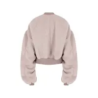 BOMBER SECCHIA CROPPED FLIGHT ROSE