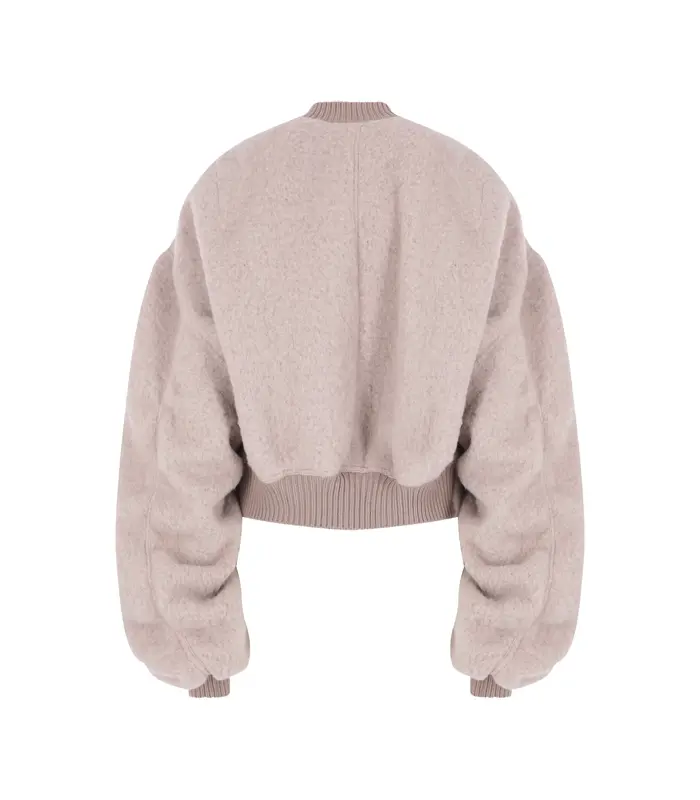 BOMBER SECCHIA CROPPED FLIGHT ROSE