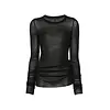 RICK OWENS T-SHIRT RIB LS T BLACK