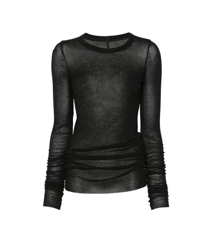T-SHIRT RIB LS T BLACK