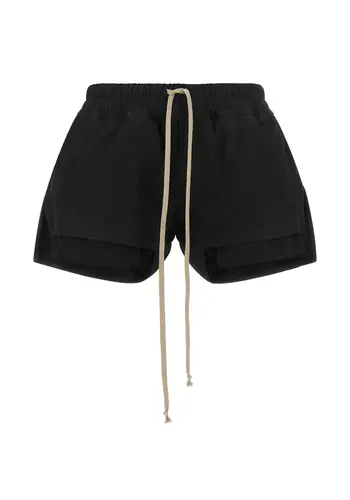 RICK OWENS shorts in pelle fog boxers black RICK OWENS shorts in pelle fog boxers black