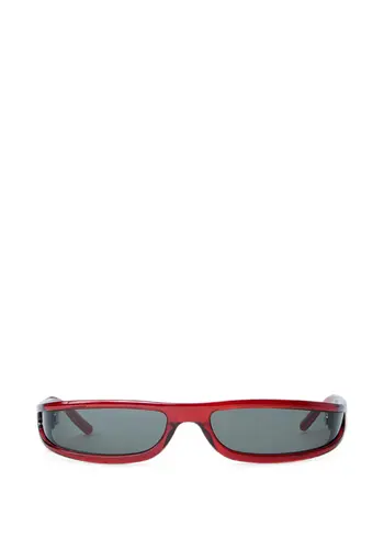 RICK OWENS sunglasses fog blood temple/black lens RICK OWENS sunglasses fog blood temple/black lens