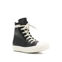 SCARPE IN PELLE SNEAKS BLACK/MILK/MILK