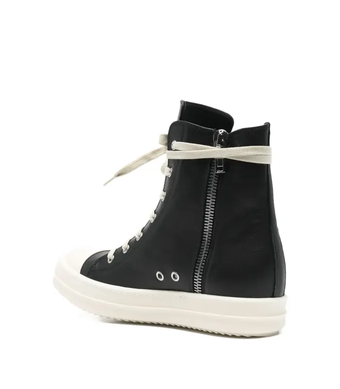 SCARPE IN PELLE SNEAKS BLACK/MILK/MILK