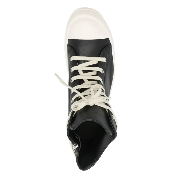SCARPE IN PELLE SNEAKS BLACK/MILK/MILK