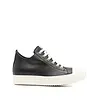 RICK OWENS SCARPE IN PELLE LOW SNEAKS BLACK/MILK/MILK