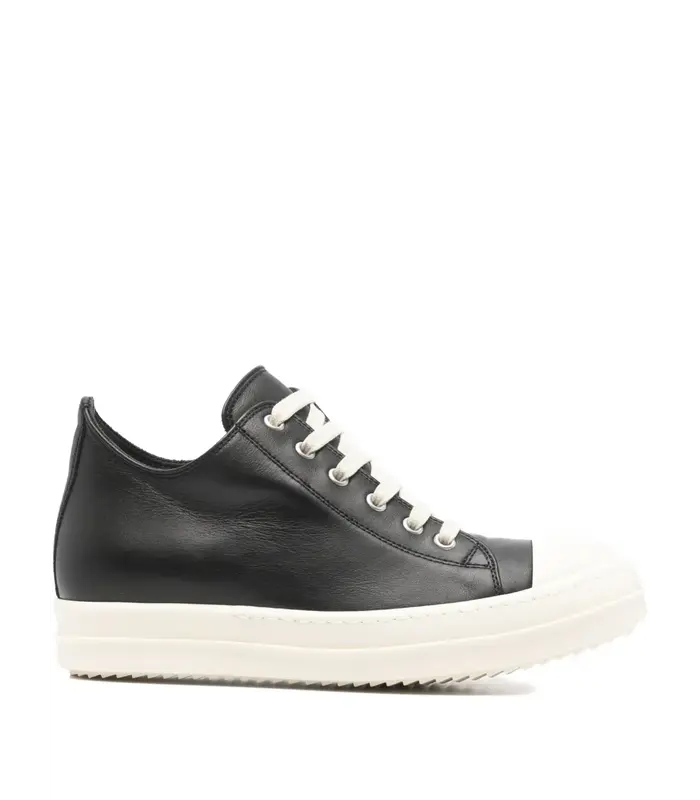 SCARPE IN PELLE LOW SNEAKS BLACK/MILK/MILK