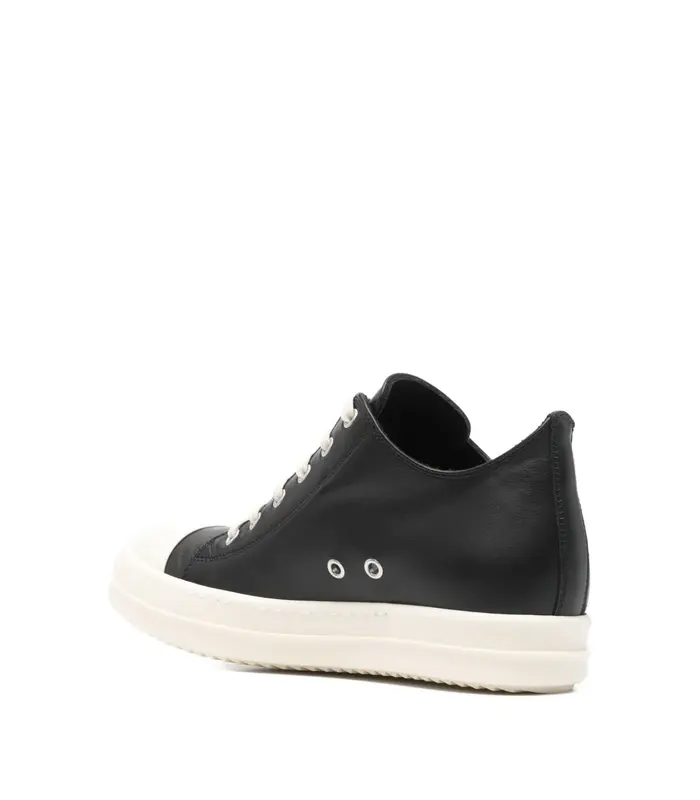 SCARPE IN PELLE LOW SNEAKS BLACK/MILK/MILK