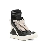 SCARPE IN PELLE JUMBOLACE GEOBASKET BLACK/MILK/MILK