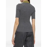 SH SHORT SLEEVE 1 BUTTON POLO SHIRT GREY