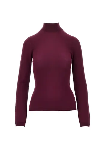 JIL SANDER high neck long sleeve jumper red