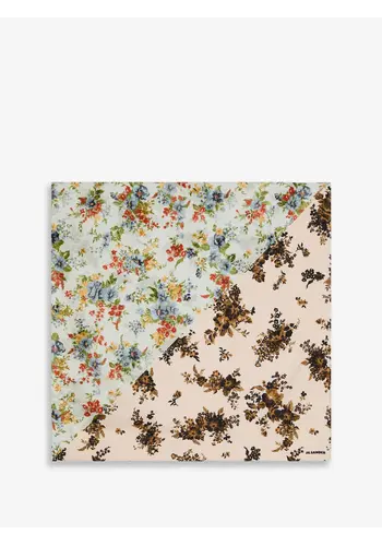 JIL SANDER flower foulard diagonal 686