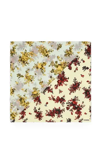 JIL SANDER flower foulard diagonal 756