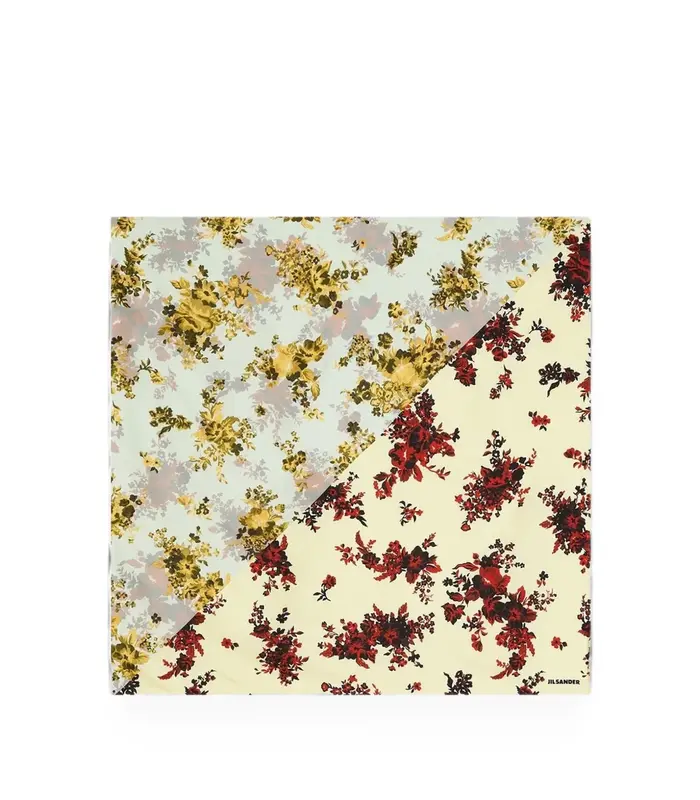 FLOWER FOULARD DIAGONAL 756