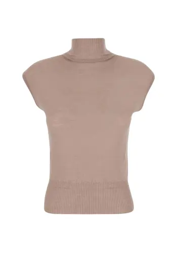 RICK OWENS top in maglia sl turtle rose RICK OWENS top in maglia sl turtle rose