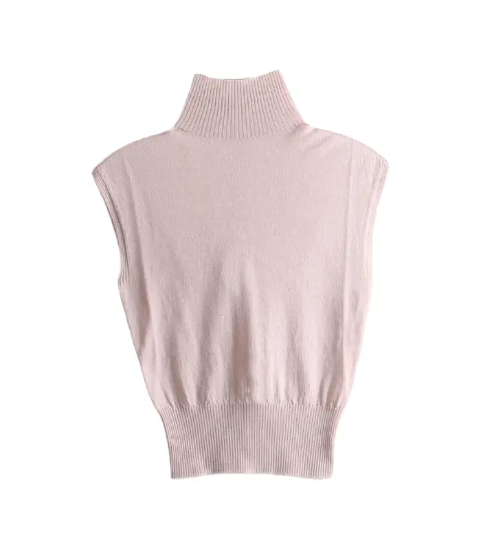 TOP IN MAGLIA SL TURTLE ROSE