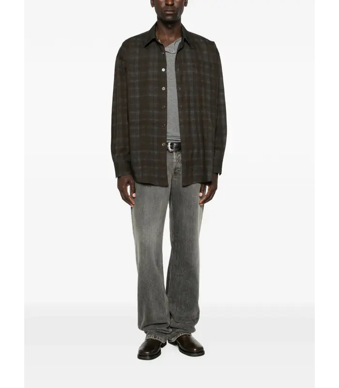 BORROWED SHIRT MORE CHECK PRINT