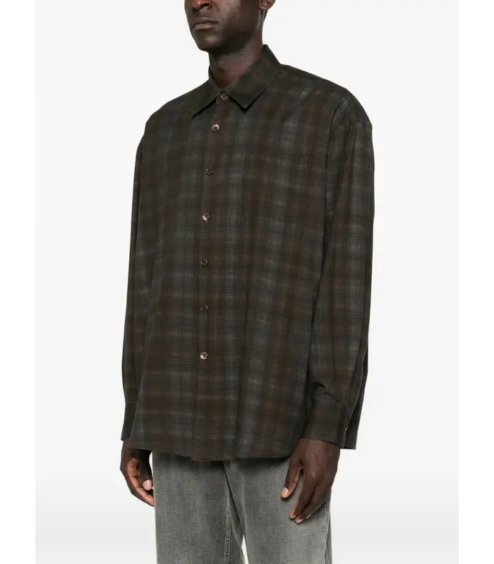 BORROWED SHIRT MORE CHECK PRINT