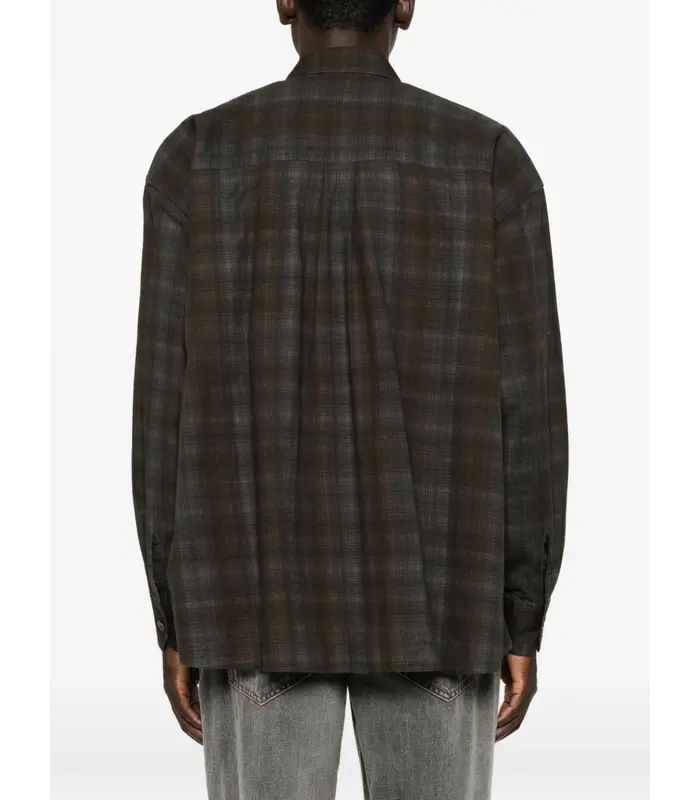 BORROWED SHIRT MORE CHECK PRINT