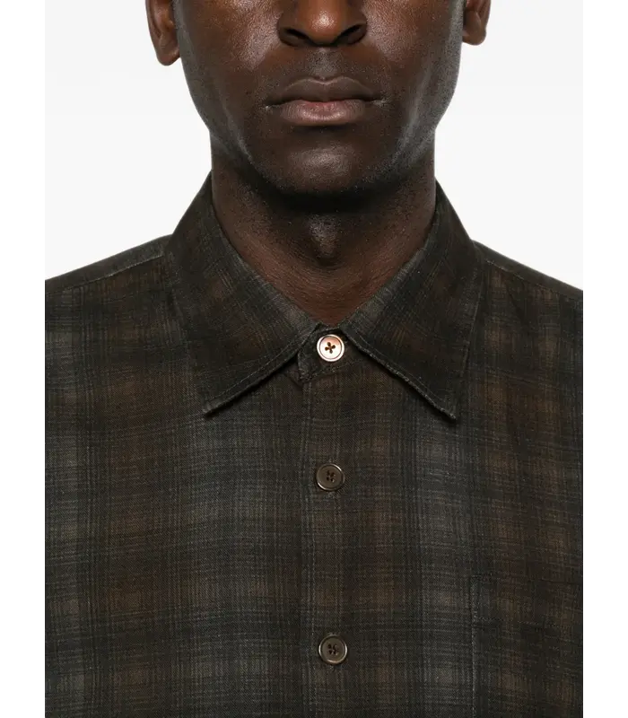 BORROWED SHIRT MORE CHECK PRINT