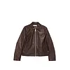 OUR LEGACY MINI JACKET MATTED BROWN WAXED BOVINE