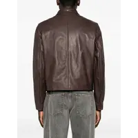 MINI JACKET MATTED BROWN WAXED BOVINE