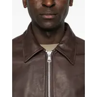MINI JACKET MATTED BROWN WAXED BOVINE