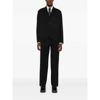 SLACK TROUSER COARSE BLACK GABARDINE