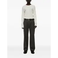 SLACK TROUSER PHASE STRIPE MOTION WOOLCOAT