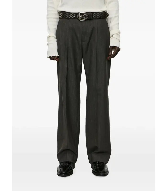SLACK TROUSER PHASE STRIPE MOTION WOOLCOAT