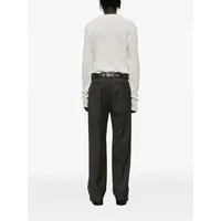 SLACK TROUSER PHASE STRIPE MOTION WOOLCOAT