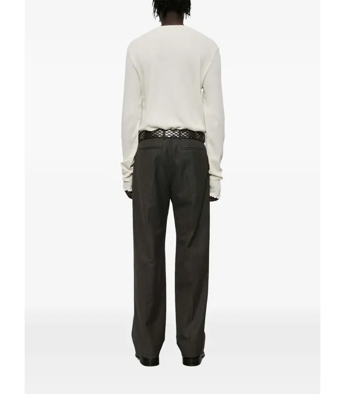 SLACK TROUSER PHASE STRIPE MOTION WOOLCOAT